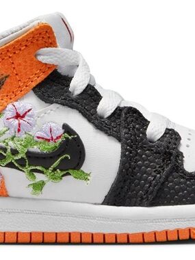 Toddler Nike Air Jordan 1 Mid SE "Basketball Blossom" Size 5C